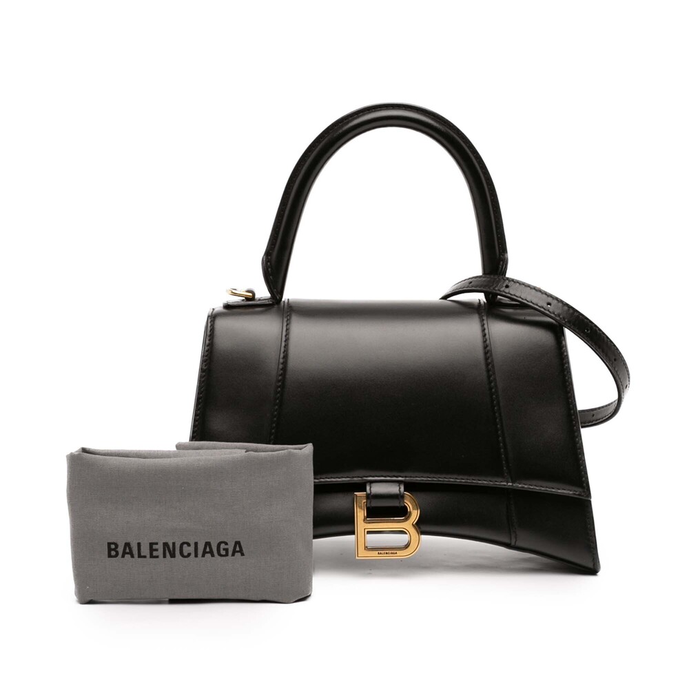 Pre-Loved Balenciaga Small Shiny Box Calfskin Hourglass Top Handle Bag - Picture 11 of 11